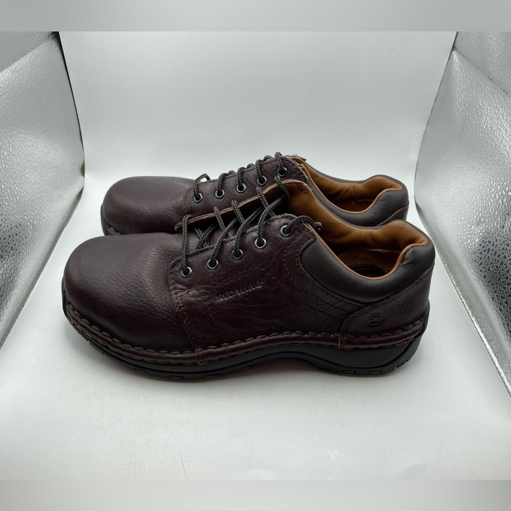 Red Wing Steel toe brown leather women’s oxfords size 6